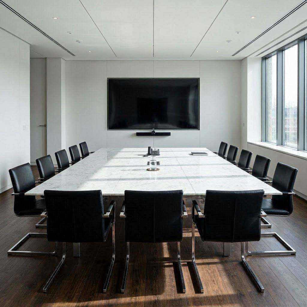 跨部门联合会议期间金融服务公司如何保持写字楼办公办公区环保材料的信息一致